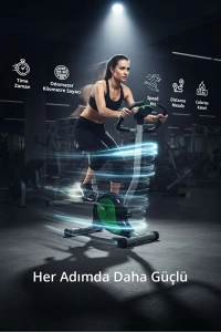 Triathlon T-222 Ev Tipi Kondisyon Bisikleti | LCD Ekran | Ayarlanabilir Sele | Direnç Ayarı | Kardiyo Fitness